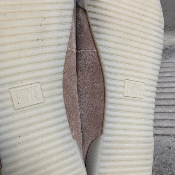 Frye womens Melanie Skimmer taupe suede loafer shoes - Picture 4 of 6